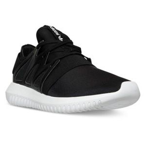 Black Adidas Tubular shoes